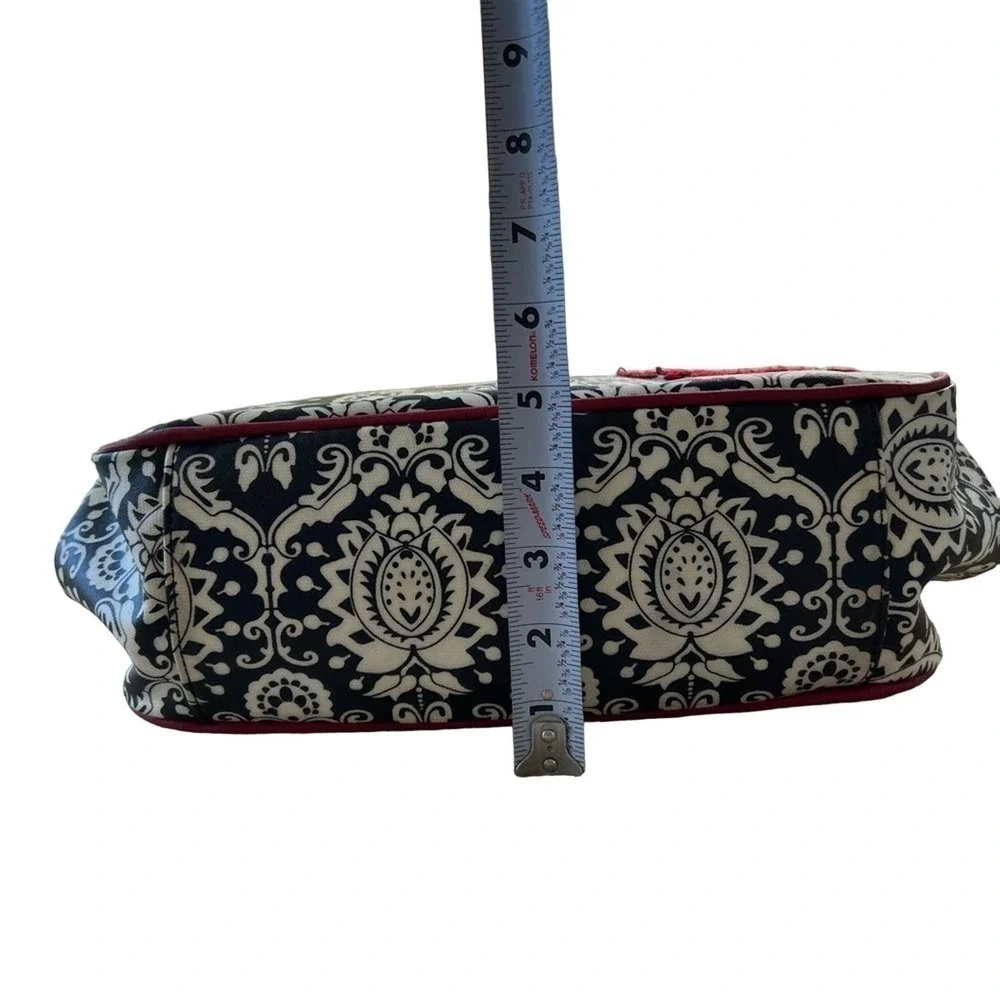 PETUNIA PICKLE BOTTOM red and black diaper changing clutch bag